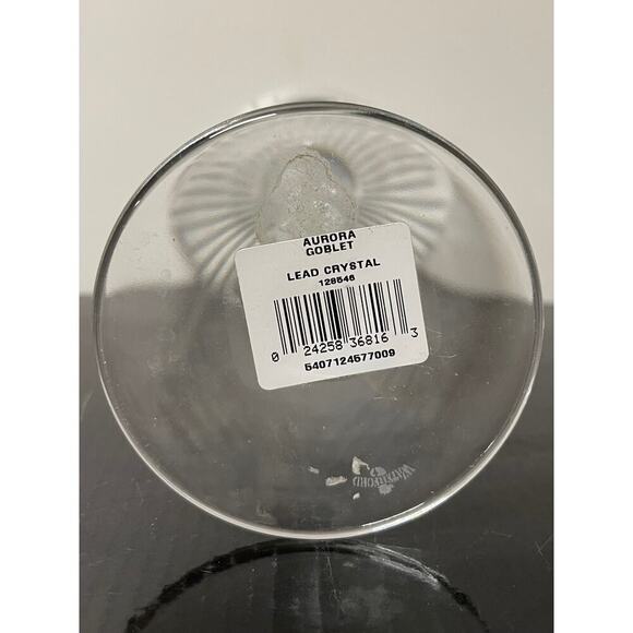 NEW Aurora Lead Crystal Goblet. kk454 - Picture 3 of 3
